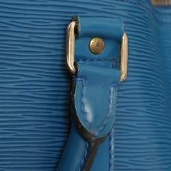 Louis Vuitton Blue Epi Leather Keepall 55 Bag