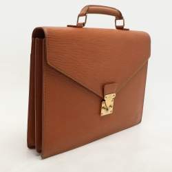 Louis Vuitton Cipango Gold Epi Leather Serviette Conseiller Briefcase