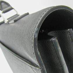 Louis Vuitton Black Taiga Leather Serviette Robusto 2 Business Briefcase Bag