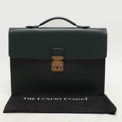 Louis Vuitton Episea Taiga Leather Serviette Kourad Briefcase