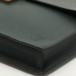 Louis Vuitton Episea Taiga Leather Serviette Kourad Briefcase