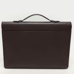 Louis Vuitton Burgundy Taiga Leather Serviette Kourad Briefcase
