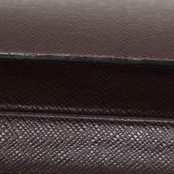 Louis Vuitton Burgundy Taiga Leather Serviette Kourad Briefcase