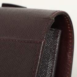 Louis Vuitton Burgundy Taiga Leather Serviette Kourad Briefcase