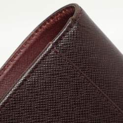 Louis Vuitton Burgundy Taiga Leather Serviette Kourad Briefcase