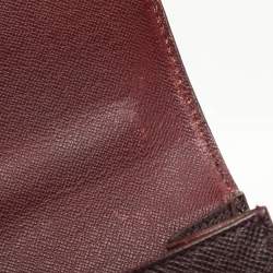 Louis Vuitton Burgundy Taiga Leather Serviette Kourad Briefcase