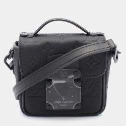 Louis Vuitton Black Monogram Leather Pico S-Lock Shoulder Bag
