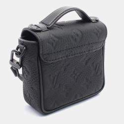 Louis Vuitton Black Monogram Leather Pico S-Lock Shoulder Bag