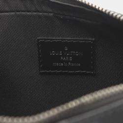 Louis Vuitton Monogram Eclipse Canvas Nano Porte Documents Voyage Shoulder Bag