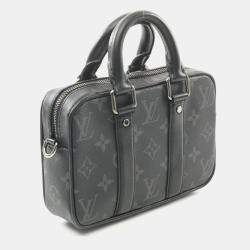 Louis Vuitton Monogram Eclipse Canvas Nano Porte Documents Voyage Shoulder Bag