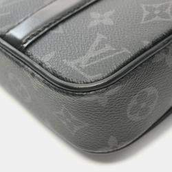 Louis Vuitton Monogram Eclipse Canvas Nano Porte Documents Voyage Shoulder Bag