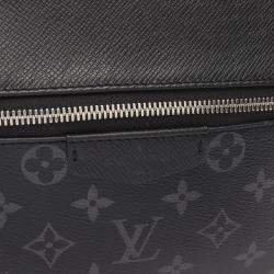 Louis Vuitton Black Monogram Eclipse Taiga Discovery PM Backpack Bag 