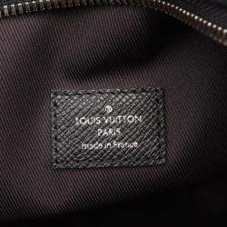 Louis Vuitton Black Monogram Eclipse Taiga Discovery PM Backpack Bag 
