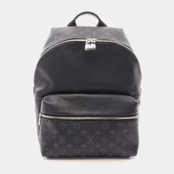 Louis Vuitton Black Monogram Eclipse Taiga Discovery PM Backpack Bag 