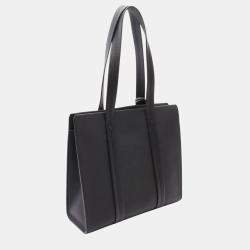 Louis Vuitton Black Leather Aerogram Take Off Tote Bag