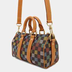 Louis Vuitton Multicolor LV Pars Damier Ebene Canvas Keepall Bandouliere 25 Shoulder Bag