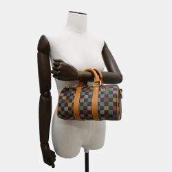 Louis Vuitton Multicolor LV Pars Damier Ebene Canvas Keepall Bandouliere 25 Shoulder Bag