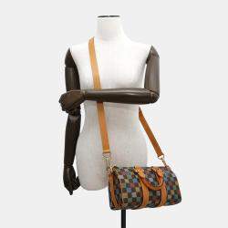 Louis Vuitton Multicolor LV Pars Damier Ebene Canvas Keepall Bandouliere 25 Shoulder Bag