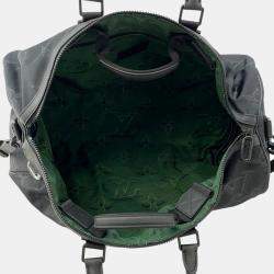 Louis Vuitton  Noir/Green 3D Monogram Reversible Nylon Keepall Bandouliere 50 Shoulder Bag