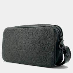 Louis Vuitton Noir Monogram Taurillon Pochette Volga Shoulder Bag