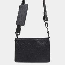 Louis Vuitton Black Monogram Shadow Gaston Wearable Wallet