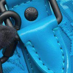 Louis Vuitton Turquoise Blue Monogram Mesh Keepall 50 Shoulder Bag