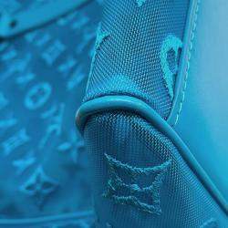 Louis Vuitton Turquoise Blue Monogram Mesh Keepall 50 Shoulder Bag