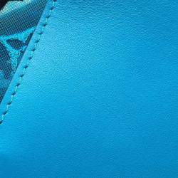 Louis Vuitton Turquoise Blue Monogram Mesh Keepall 50 Shoulder Bag