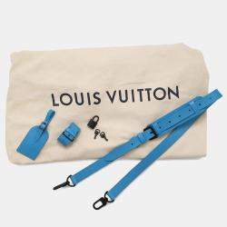 Louis Vuitton Turquoise Blue Monogram Mesh Keepall 50 Shoulder Bag