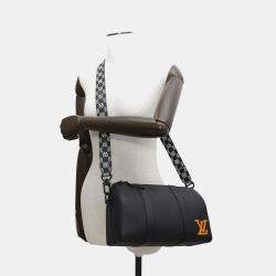 Louis Vuitton City Keepall Noir Grain Leather Damier - Distorted