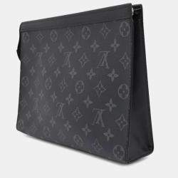 Louis Vuitton Pochette Voyage Noir Monogram Eclipse Size Mm
