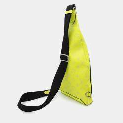 Louis Vuitton Jaune Monogram Taiga Leather Duo Sling Bag