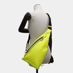 Louis Vuitton Jaune Monogram Taiga Leather Duo Sling Bag