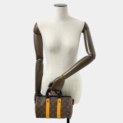 Louis Vuitton Brown Monogram Canvas Keepall Bandouliere Shoulder Bag