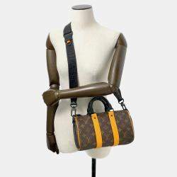Louis Vuitton Brown Monogram Canvas Keepall Bandouliere Shoulder Bag