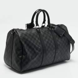 Louis Vuitton Damier Graphite Canvas Keepall Bandouliere 45 Bag
