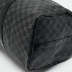 Louis Vuitton Damier Graphite Canvas Keepall Bandouliere 45 Bag