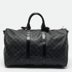 Louis Vuitton Damier Graphite Canvas Keepall Bandouliere 45 Bag