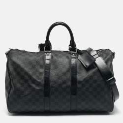 Louis Vuitton Damier Graphite Canvas Keepall Bandouliere 45 Bag
