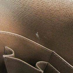 Louis Vuitton Brown Damier Ebene Canvas Voyage Document Bag 