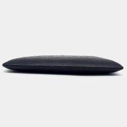 Louis Vuitton Black Leather Shadow Discovery Pochette Clutch