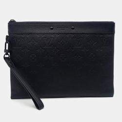 Louis Vuitton Black Leather Shadow Pochette To Go bag