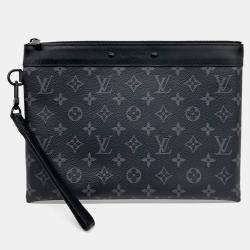 Louis Vuitton Black PVC Pochette Tougo Clutch