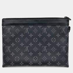 Louis Vuitton Black PVC Pochette Tougo Clutch