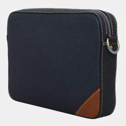 Louis Vuitton Blue Tan Leather Trio Messenger Bag