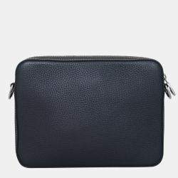 Louis Vuitton Blue Tan Leather Trio Messenger Bag