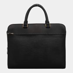 Louis Vuitton Black Epi Bassano Briefcase Bag