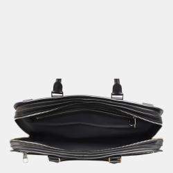 Louis Vuitton Black Epi Bassano Briefcase Bag