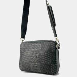 Louis Vuitton Noir Damier Graphite 3D Trio Messenger
