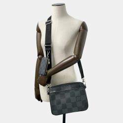 Louis Vuitton Noir Damier Graphite 3D Trio Messenger